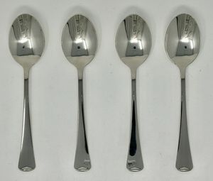 Ensemble exclusif de 4 cuillères en métal, design incroyable, couverts en acier inoxydable miroir, provenance Inde - Product Image 3