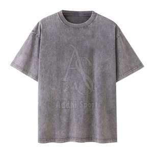 Service OEM, t-shirts personnalisés en coton délavé pour hommes, vente en gros, 100% coton, légers, respirants, séchage rapide - Product Image 1