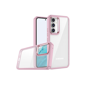 Coque en silicone ANKY Flora à motif floral de luxe pour Samsung Galaxy A04S, couleur or rose brillant, antichoc, protection arrière - Product Image 1