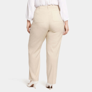 Pantalon de jogging décontracté en molleton de coton respirant sur mesure, taille plus, pantalon droit en tissu polyester/coton pour femmes, hiver - Product Image 3