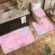 Ensemble de tapis de salle de bain imprimés sur mesure pour salle de bain, rideau de douche antidérapant, tapis de bain - Product Image 5