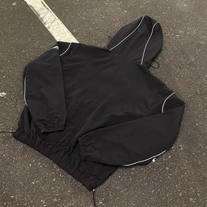 Veste coupe-vent et pantalon en nylon de survêtement avec logo réfléchissant personnalisé d'usine OEM Survêtements coupe-vent pour hommes - Product Image 5