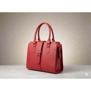 Sac fourre-tout en cuir pleine fleur pour femmes - Sac à main en cuir de vache véritable imperméable avec fermeture éclair YKK - Product Image 1