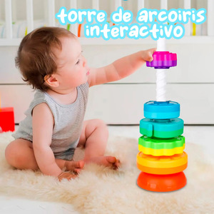 <b>Stacking</b> <b>Rings</b> Toy for Babies, Single Color, Educational, Multicolor - Assorted Colors - Product Image 3