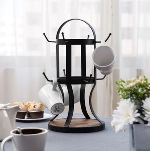 Modern classic metal mug stand coffee mug holder for home kitchenware hotel tabletop kitchen counter made in india wholesale - Product Image 2