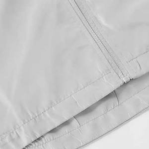 Veste imperméable grande taille en nylon polyester pour hommes Vestes coupe-vent zippées simples respirantes pour sports de plein air - Product Image 3