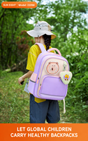 SUN EIGHT Sac à dos d'école primaire mignon de dessin animé pour garçons et filles, léger et imperméable, modèle 22286
