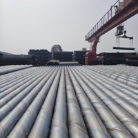 Tuyau API 5L SSAW en acier au carbone soudé en spirale, normes PSL1 PSL2 X52 X60 pour la transmission industrielle de pétrole, gaz et eau dans les pipelines