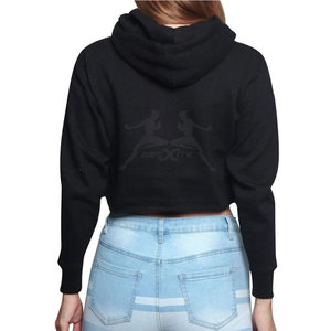 Fashionable Pullover Crop <b>Top</b> Hoodie For Daily Wear With Lightweight Comfortable Material Stylish Pullover Crop <b>Top</b> Hoodie - Product Image 4