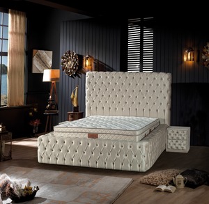 Base de cama de madera reclinable ajustable con almacenamiento, diseño moderno para dormitorio, hogar, Hotel, apartamento, oficina, Hospital, Villa, uso - Product Image 1