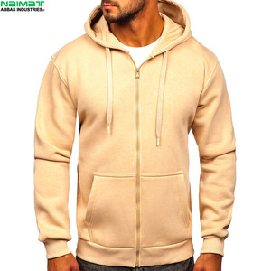 Chaqueta Moderna Minimalista con Capucha de Forro Polar para Hombre, Cierre Frontal Completo, Bolsillos Profundos, Color Sólido, Estilo Deportivo - Product Image 1