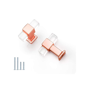 Poignée de porte en acrylique monotrou de style moderne de 30mm en alliage d'or pour cuisine, salle de bain ou hôtel, tiroirs ou armoires - Product Image 3