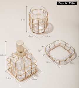 "ชุดอ่างอาบน้ำที่สง่างามเหนือกาลเวลาในชุดทองเหลืองโบราณเสร็จสิ้นคอลเลกชันที่ได้แรงบันดาลใจจากวินเทจสำหรับลุคคลาสสิกหรูหรา" - Product Image 2