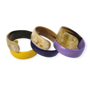 Bracelet jonc fait main en corne et utilisation pour femme de faiza craft - Product Image 1