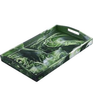 Bandeja de baño de resina marrón funcional con un diseño elegante perfecto para organizar productos de baño mientras agrega decoración a su espacio - Product Image 5