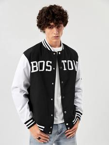 Chaqueta Varsity Personalizada de Lana 100% con Bordado Chenille Transpirable, Chaqueta de Béisbol Letterman de Invierno al por Mayor para Hombre - Product Image 5