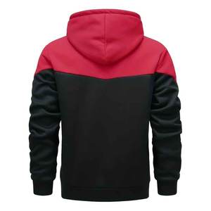 Vente en gros Nouvel arrivage Sweat à capuche pour hommes avec impression de logo personnalisé léger de haute qualité en polaire Colorblock Dernier cri pour hommes 2025 - Product Image 2