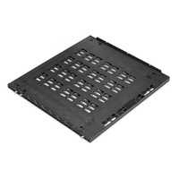 Base de Ventilación de Plástico Negro Emuca para Refrigeradores Integrados, Grosor del Panel de 16 mm, Modelo Compatible 8007117, Hecho en España
