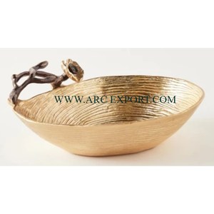 Vajilla superventas, cuenco para servir alimentos, utensilios de cocina de forma redonda de Color dorado, cuenco para comida y sopa de lujo a precios asequibles - Product Image 1