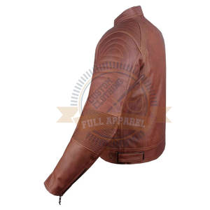 Chaqueta de invierno de Cuero 100% hecha a medida para hombre superventas impermeable a prueba de viento para carreras en línea motocicleta Auto Racing Wear - Product Image 4