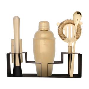 Juego de Coctelera de Acero Inoxidable de Moda con Herramientas Completas de Barman para el Hogar y Fiestas - Product Image 4