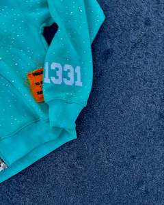 Sweat à capuche zippé en polaire d'hiver en gros, design personnalisé, broderie délavée, logo, coupe ample, 430 GSM, 100% coton, unisexe, strass - Product Image 4
