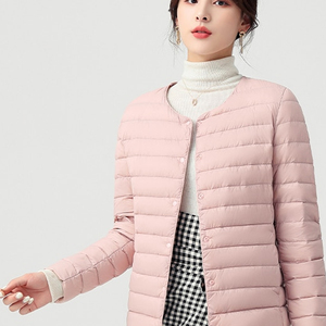 Custom <b>Womens</b> Lightweight Puffer <b>Jacket</b> Slim Fit Quilted Winter Coat Warm Insulated Windproof Casual Outdoor Fashion Stand - Product Image 3