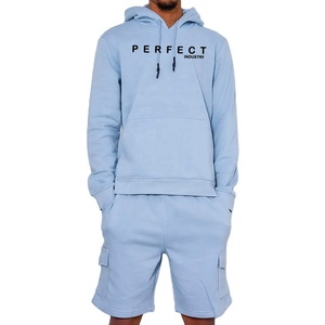 2023 hommes Shorts ensemble parfait vente chaude été sweat à capuche survêtement deux pièces ensemble hommes à capuche et court ensemble hommes décontracté logo personnalisé - Product Image 6
