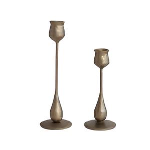 Le plus fin créatif bougeoir en métal bougeoir européen rétro romantique bougies porte-cône doré décor de table 2024 - Product Image 5