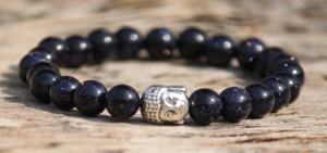 กำไลข้อมือหินอาทิตย์สีน้ำเงินสำหรับผู้ชายและผู้หญิงสไตล์คลาสสิกคุณภาพระดับ AAA สำหรับของขวัญงานแต่งงานวันครบรอบ - Product Image 2