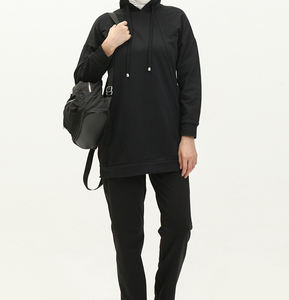 Ropa Islámica Personalizada al por Mayor, Chándal de Forro Polar con Capucha, Moda Musulmana, Sudaderas Modestas para Niñas, Sudaderas con Capucha Personalizadas - Product Image 5