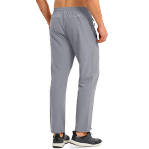 Pantalon cargo pour homme en tricot uni de couleur unie, service OEM personnalisé, taille élastique, multi-poches, pantalon cargo pour homme - Product Image 3