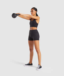 สปอร์ตบราสำหรับผู้หญิงสีดำล้วนดีไซน์แบบกำหนดเองได้บราออกกำลังกายยืดได้แห้งเร็ว - Product Image 3