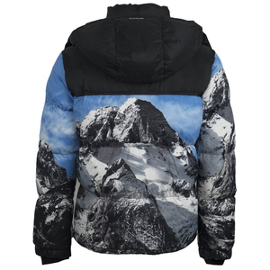 Men Stylish Sublimation Casual Breathable Hooded Zip <b>Long</b> Sleeve Warm <b>Canvas</b> Winter Puffer Jacket - Product Image 6