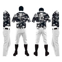 Ensemble d'uniformes de baseball personnalisés de haute qualité pour hommes, respirants et à séchage rapide