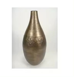 Handmade Designer Metal Flower <b>Vase</b> Bulk Wholesale <b>Tall</b> Copper Antique Aluminium Flower <b>Vase</b> Parties Decoration - Product Image 3