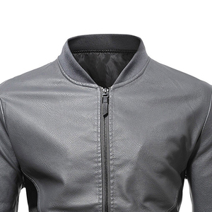 Customized Best Design High Quality Stand Collar <b>Men</b> <b>Leather</b> <b>Jacket</b> New Fashion Genuine <b>Leather</b> <b>Jackets</b> for <b>Men</b> - Product Image 6