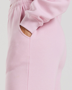 Femmes 100% coton éponge polaire pantalons de survêtement confortable hiver pleine longueur Joggers doux au toucher respirant ample haut lavé - Product Image 6