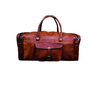 Leather Duffel With Shoes Pouch Handmade Travel <b>Bag</b> Best Travel Duffel <b>Bag</b> <b>Overnight</b> Gym Sports Weekend <b>Bag</b> - Product Image 1