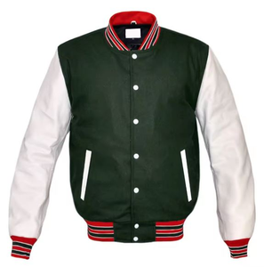 Vestes universitaires de baseball personnalisées à manches en cuir, respirantes, de haute qualité pour les hommes et les collèges - Product Image 5