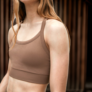 Soutien-gorge de sport pour femme de couleur unique Soutien-gorge de sport de haute qualité pour l'entraînement, le yoga, la course et l'utilisation quotidienne - Product Image 2