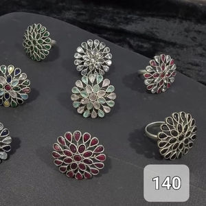 Anillo multifunción ligero oxidado clásico de estilo atractivo, joyería para mujer, diseños tradicionales inspirados para étnicos - Product Image 1