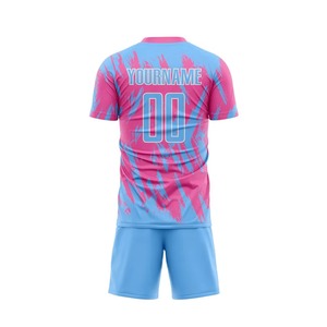 Uniformes de Fútbol Personalizados, Conjuntos de Camisetas Transpirables, Ligeras, de Secado Rápido, Cuello en V, Manga Corta, Unisex - Product Image 3