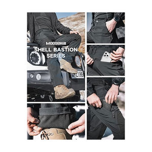 Pantalon cargo de sport d'hiver pour homme, couleur anthracite, taille L, entrejambe de 32 pouces, imperméable, coupe-vent, isolé, pour le ski, le snowboard et les activités de plein air - Product Image 6