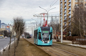 Moderno tramvay eléctrico de alta capacidad modelo T811 con sistema de control por transistor y diseño de confort para pasajeros - Product Image 3