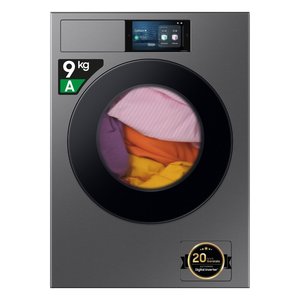 SERIE 9400 AI Home Lavadora de Carga Frontal de 9 Kg, Color Plata Oscuro, Clase A, 1400 RPM, Modelo WF90F09C4SU3, Dimensiones 60x60x85cm - Product Image 1