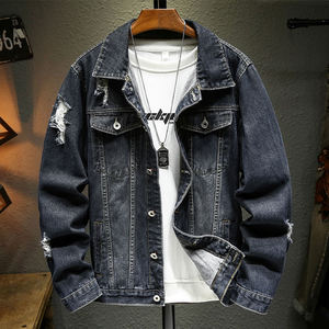 Best Quality Winter Men's <b>Denim</b> <b>Jackets</b>-Custom Casual Eco-Friendly Breathable Front Logo Custom Size <b>Lightweight</b> - Product Image 3