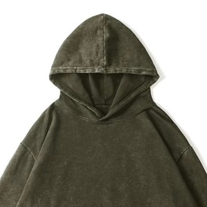 Sweat-shirts d'hiver personnalisés, couleur délavée à l'acide, qualité supérieure, 100% coton, impression numérique, pull uni pour homme - Product Image 6