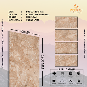 Vendedor caliente en América y Europa 60x120, 80x160, 80x80, 60x60 Cm Acabado brillante Porcelana Carreaux brillante Azulejos de cerámica de la India - Product Image 2