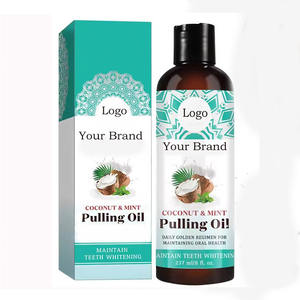 Enjuague Bucal sin Alcohol con Aceite de Coco y Menta, Empaque Personalizable, Aceite para Enjuague Bucal para Dientes Saludables y Aliento Fresco - Product Image 1